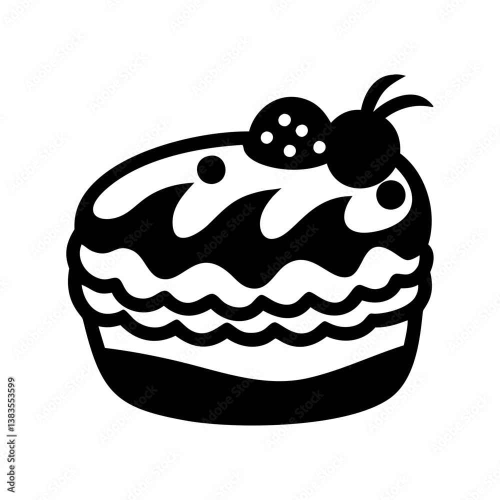 cake icon, cake silhouette vector illustration-simple silhouette illustration of cake, perfect for cake logos and icons cake icon, cake silhouette vector illustration-simple silhouette illustration of cake, perfect for cake logos and icons
