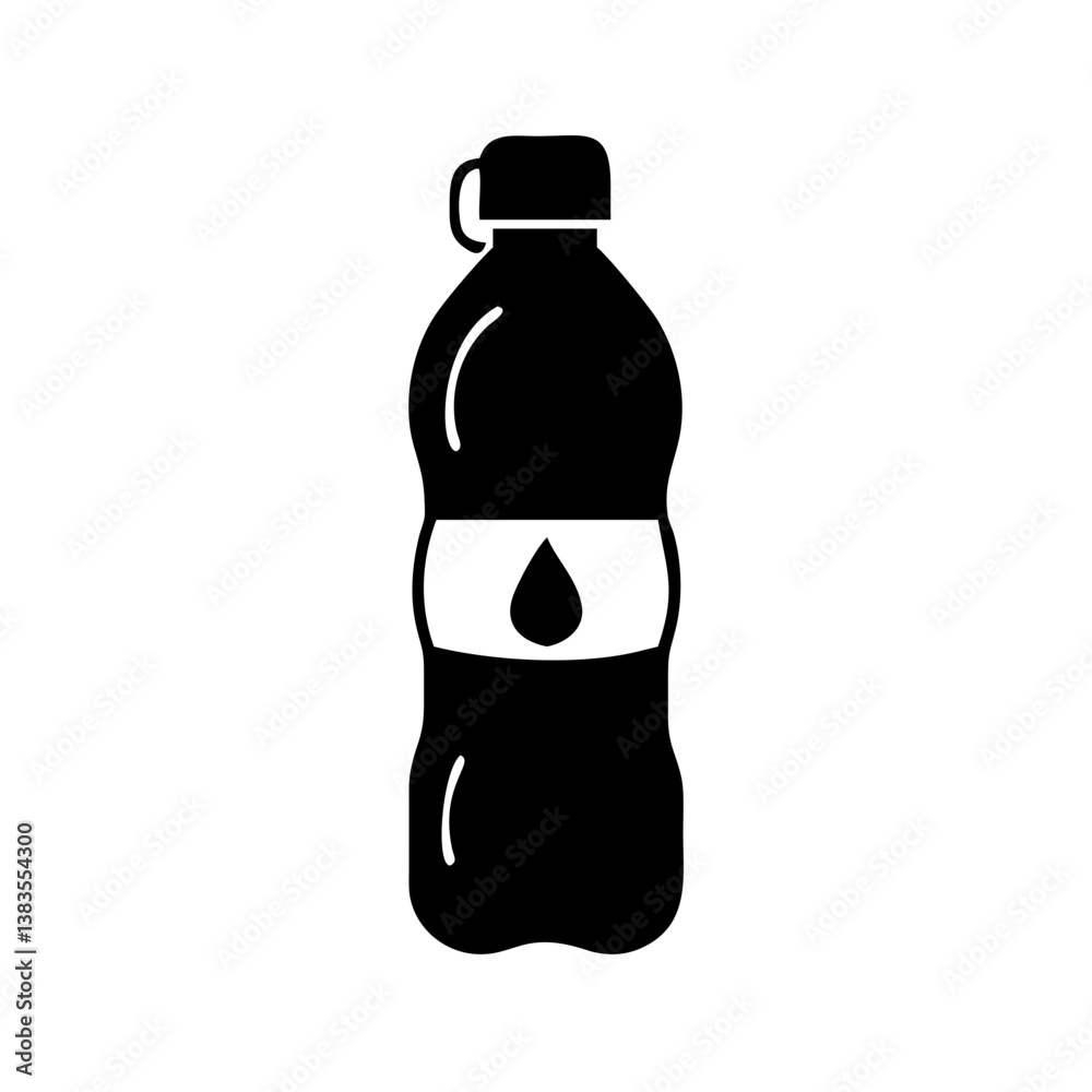water bottle icon, water bottle silhouette vector illustration-simple silhouette illustration of water bottle, perfect for water bottle logos and icons water bottle icon, water bottle silhouette vector illustration-simple silhouette illustration of water bottle, perfect for water bottle logos and icons