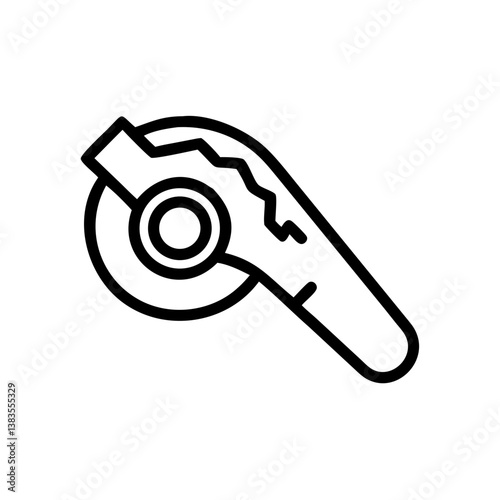 Correction tape dispenser icon in minimalist style  