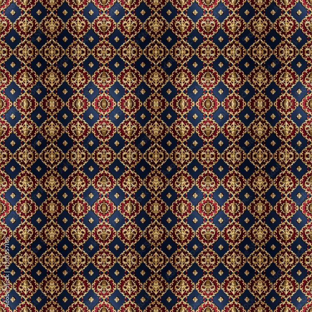 Baroque pattern for textile design Baroque pattern for textile design