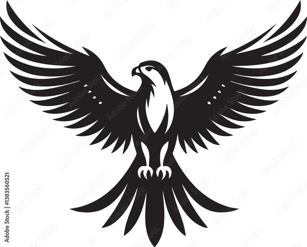 Obraz premium Falcon logo vector