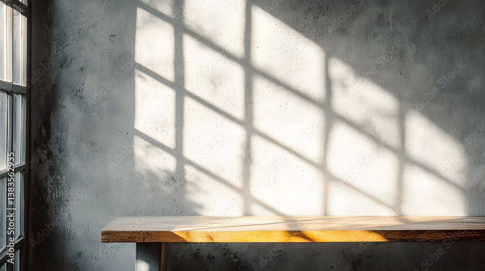 Sunlight casting shadows on wooden table afternoon setting photography indoor environment captivating perspective Sunlight casting shadows on wooden table afternoon setting photography indoor environment captivating perspective