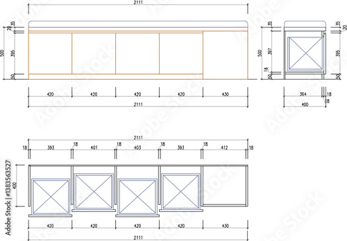 silhouette design vector illustration sketch drawing furniture wooden cupboard interior decoration room
