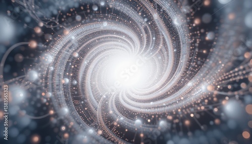 Wallpaper Mural Dynamic cosmic swirl of light and energy digital art creation abstract visualization space environment high-resolution perspective sci-fi concept Torontodigital.ca