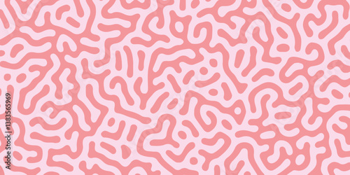 Vector modern Seamless Organic Pattern Abstract Background. Illustration for packaging, covers, designer bags, clothes, Wallpaper. biological texture, zigzag, Monochrome, seamless, waving, turing, art