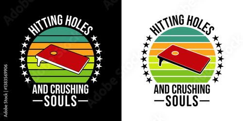 Hitting holes and crushing souls - digital high quality print ready cut file