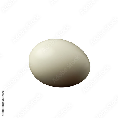 boiled egg isolated on white background 