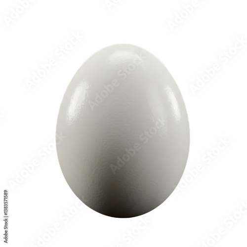 boiled egg isolated on white background 