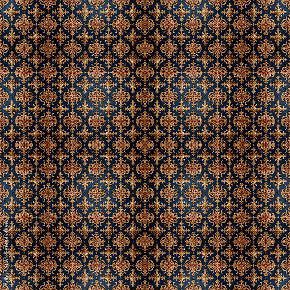 Baroque pattern for textile design Baroque pattern for textile design