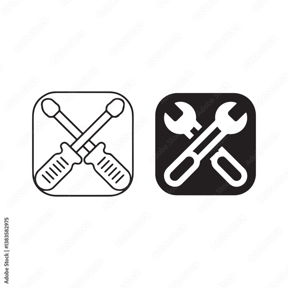 Elegant icon set for mobile app user experience design Elegant icon set for mobile app user experience design