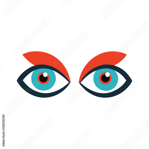 vector illustration of eyes