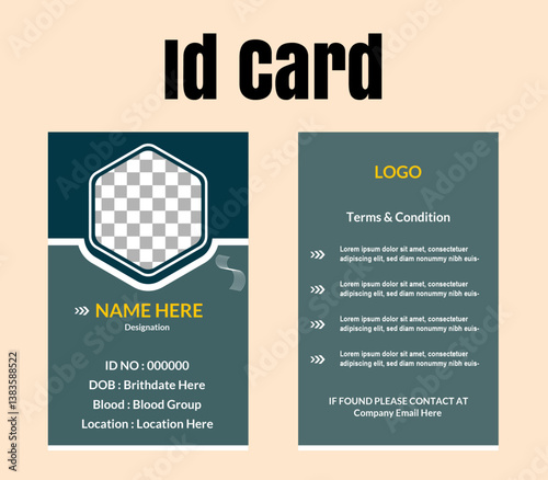 vector template for business Card presentation