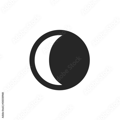 Moonphase Waxing Gibbous Inverse Icon