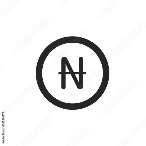 Naira Sign Circle Icon