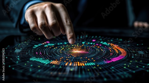 Exploring the Digital Realm: A Fingertip's Touch Unveils Data's Mysteries