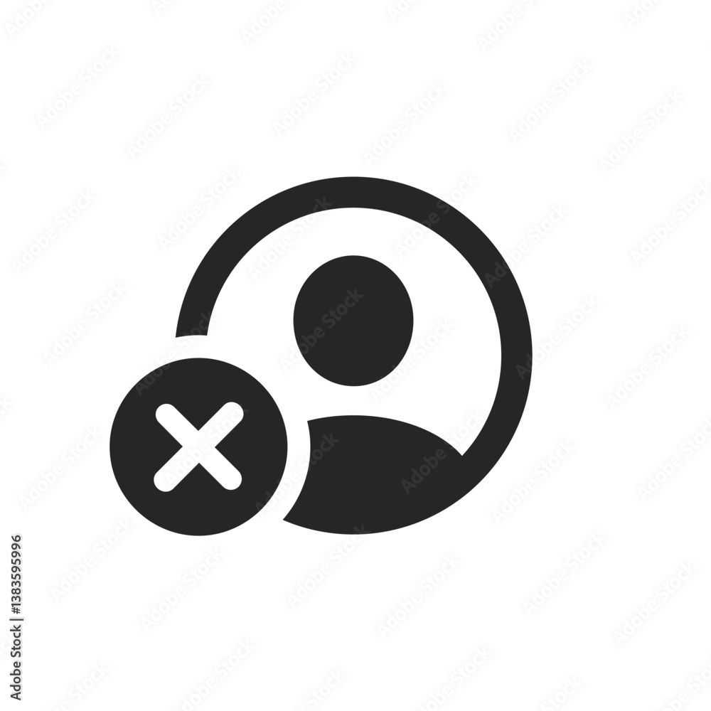 Person Crop Circle Badge X Mark Person Crop Circle Badge X Mark