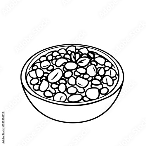 Bowl Of Mixed Legumes A Healthy And Nutritious Meal