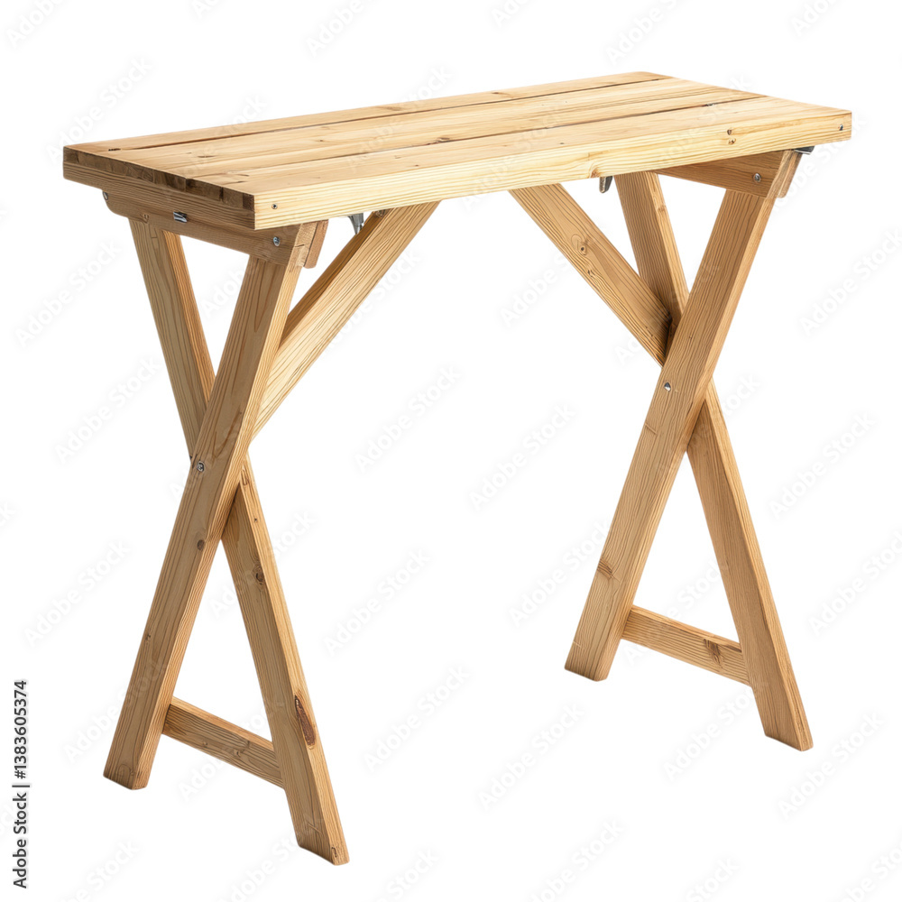 Wooden Console Table with Simple Design and Natural Finish Wooden Console Table with Simple Design and Natural Finish