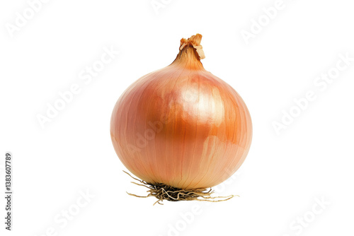 Wallpaper Mural Freshly harvested golden onion resting on a white surface illuminated by soft light Torontodigital.ca