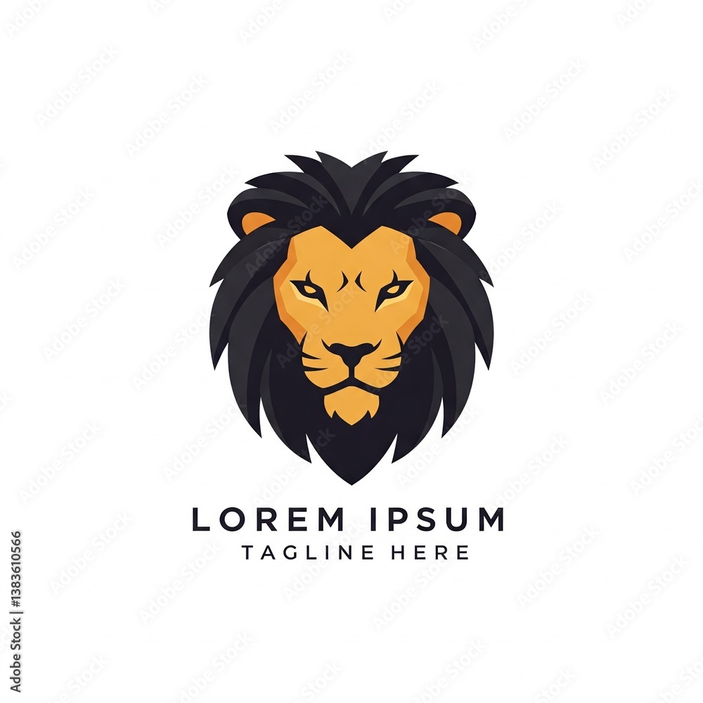 Obraz premium lion head vector