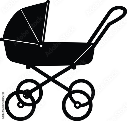 baby carriage vector illustration