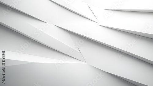 Obraz na płótnie White abstract lowpoly background with copy space
w salonie