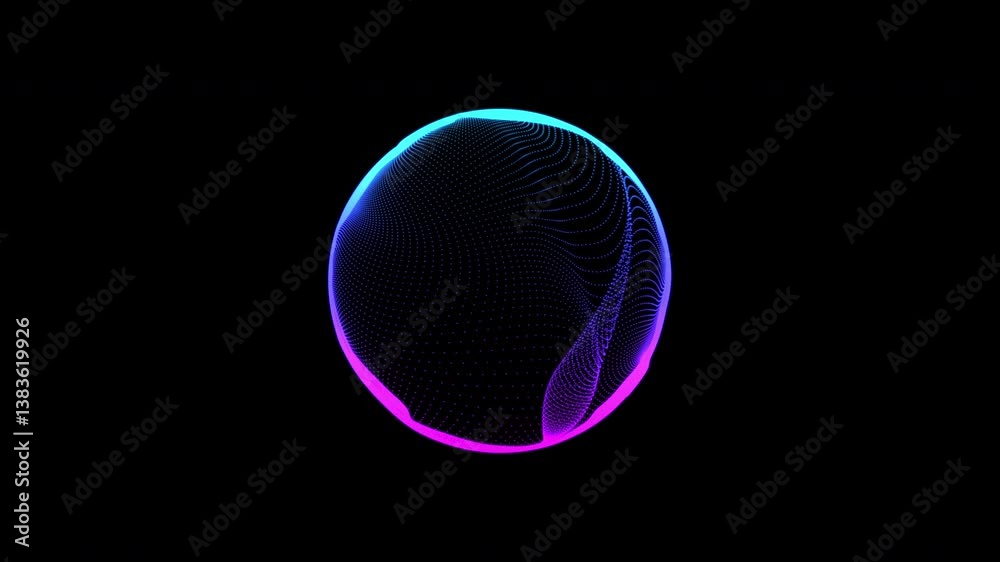 Audio Spectrum Motion Graphic Background