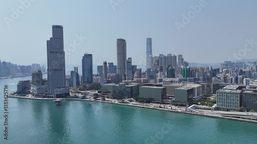 Aerial 4K drone footage of TST Hong Kong