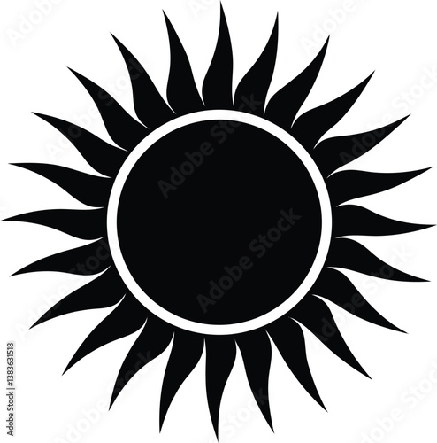 abstract sun vector illustration