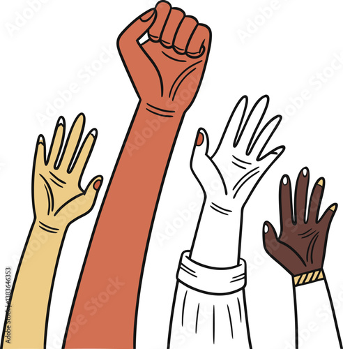 hands in the air