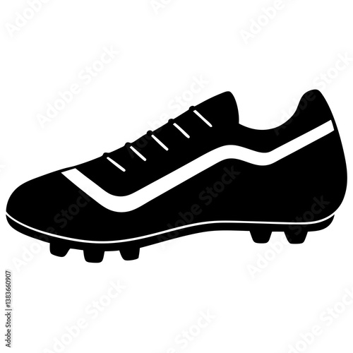 sports cleats silhouette vector illustrator 