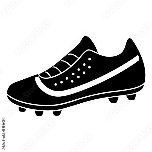 sports cleats silhouette vector illustrator 
