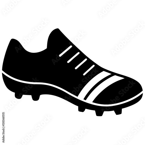 sports cleats silhouette vector illustrator 