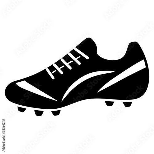 sports cleats silhouette vector illustrator 
