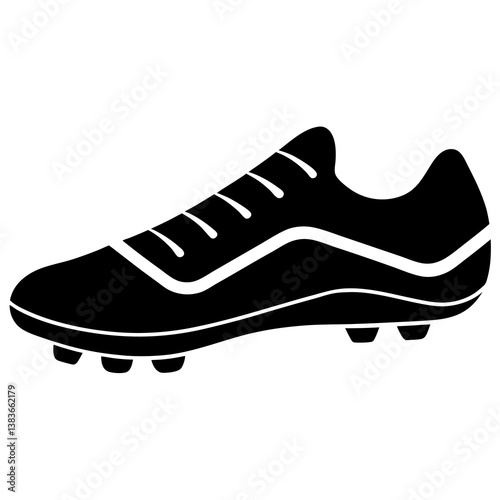 sports cleats silhouette vector illustrator 
