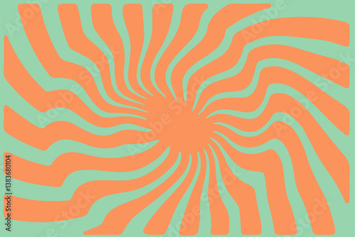 Vector illustration in popular modern Op Art style, featuring dynamic wavy lines and abstract flowing shapes, creating an illusion of depth and movement with high contrast and bold graphic elements.