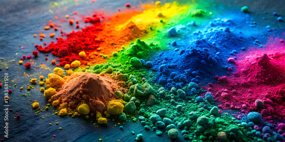 Naklejka premium Holi Festival A Colorful Celebration of Colors and Joy