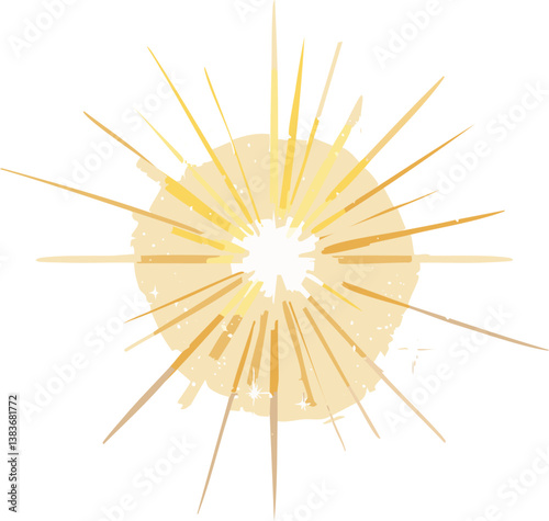 golden star on a white background