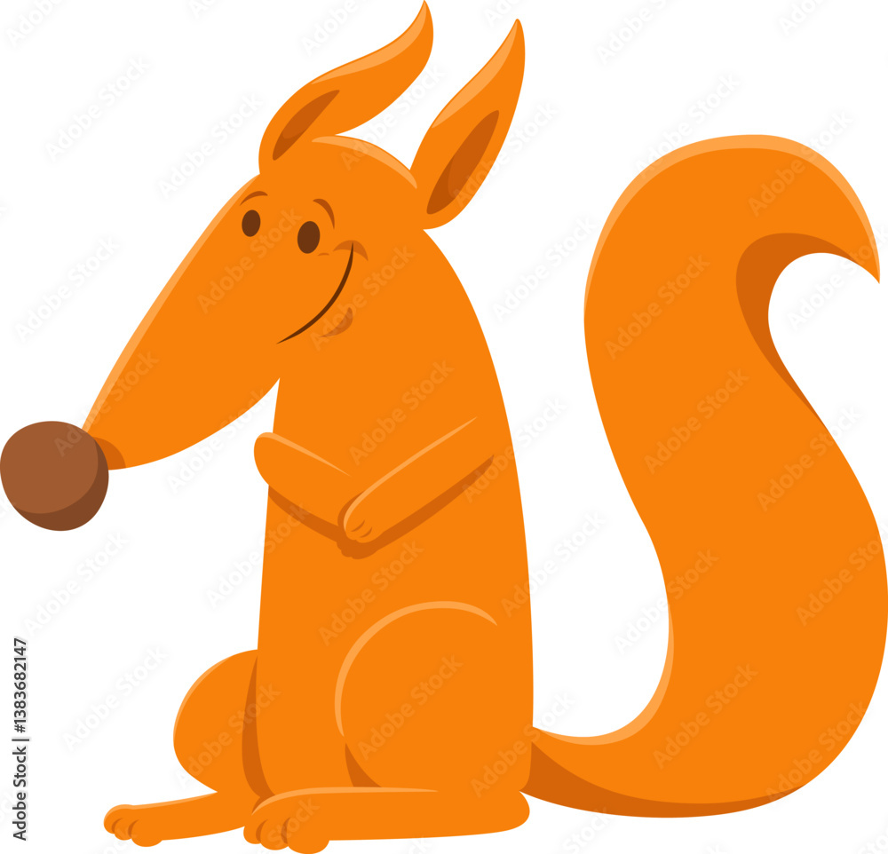 funny cartoon squirrel comic animal character