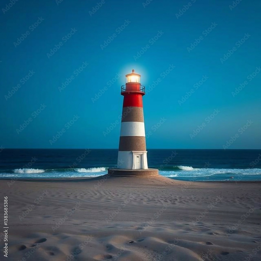 Fototapeta premium Leuchtturm am Wasser