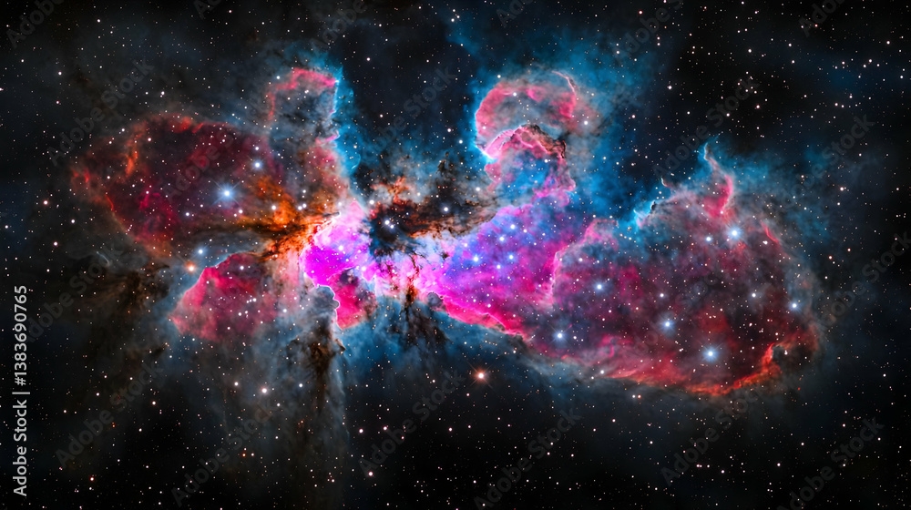 Colorful Nebula In Deep Space Colorful Nebula In Deep Space
