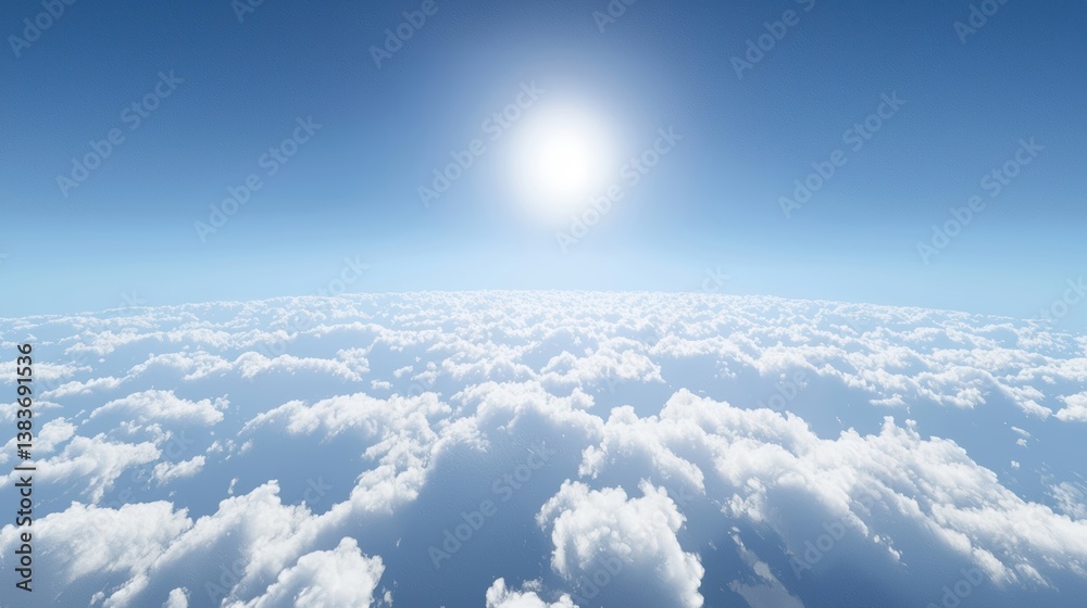 Fototapeta premium Above the Clouds A Stunning Aerial View