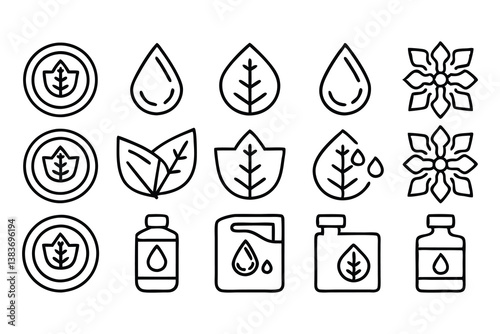 detox and cleanse related editable stroke outline