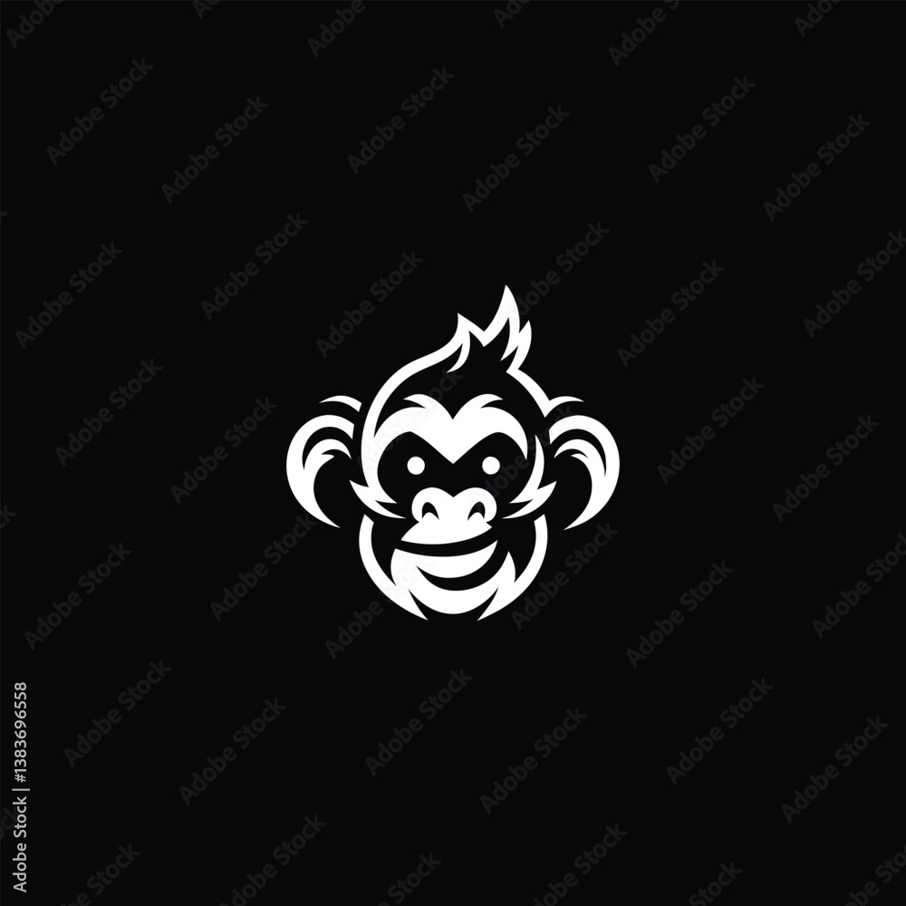 Fototapeta premium Bad Monkey Logo