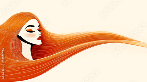 woman with long hair