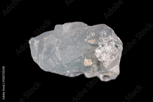 strontium sulfate mineral, found in pale blue or colorless crystals.