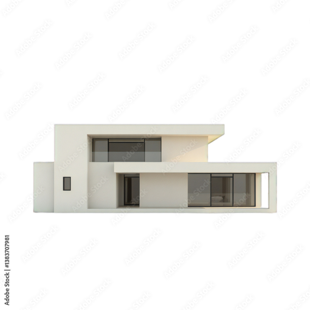 3d model of a new residential house exterior design 3d model of a new residential house exterior design