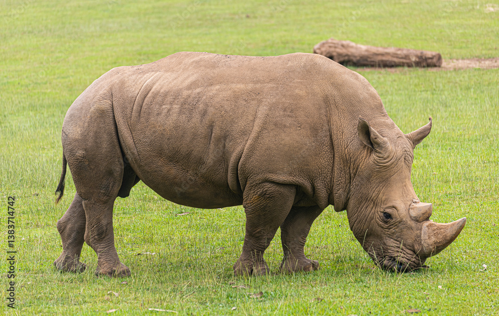 Rhino in the grass Rhino in the grass
