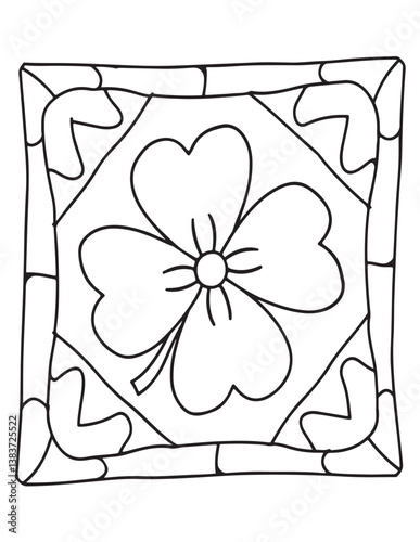 Simple mandala coloring pages, hand drawn vector illustration, bold & easy, coloring page, coloring book, line art, black and white, illustration, vector illustration, bold & easy coloring page