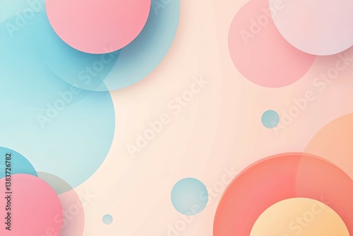 Wallpaper Mural Colorful overlapping circles creating a smooth gradient background effect Torontodigital.ca